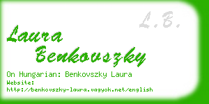 laura benkovszky business card